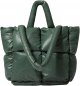 Women Quilted Puffy Handbag Light Winter Down Cotton Padded Shoulder Bag