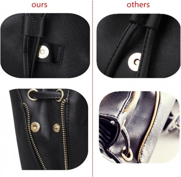 Fashion Shoulder Bag Rucksack PU Leather Women Ladies Backpack